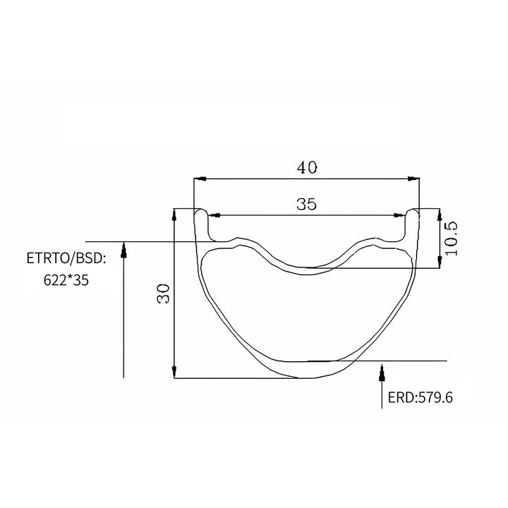 KORI REDRAY 29er MTB Carbon Rim HR2940C30D